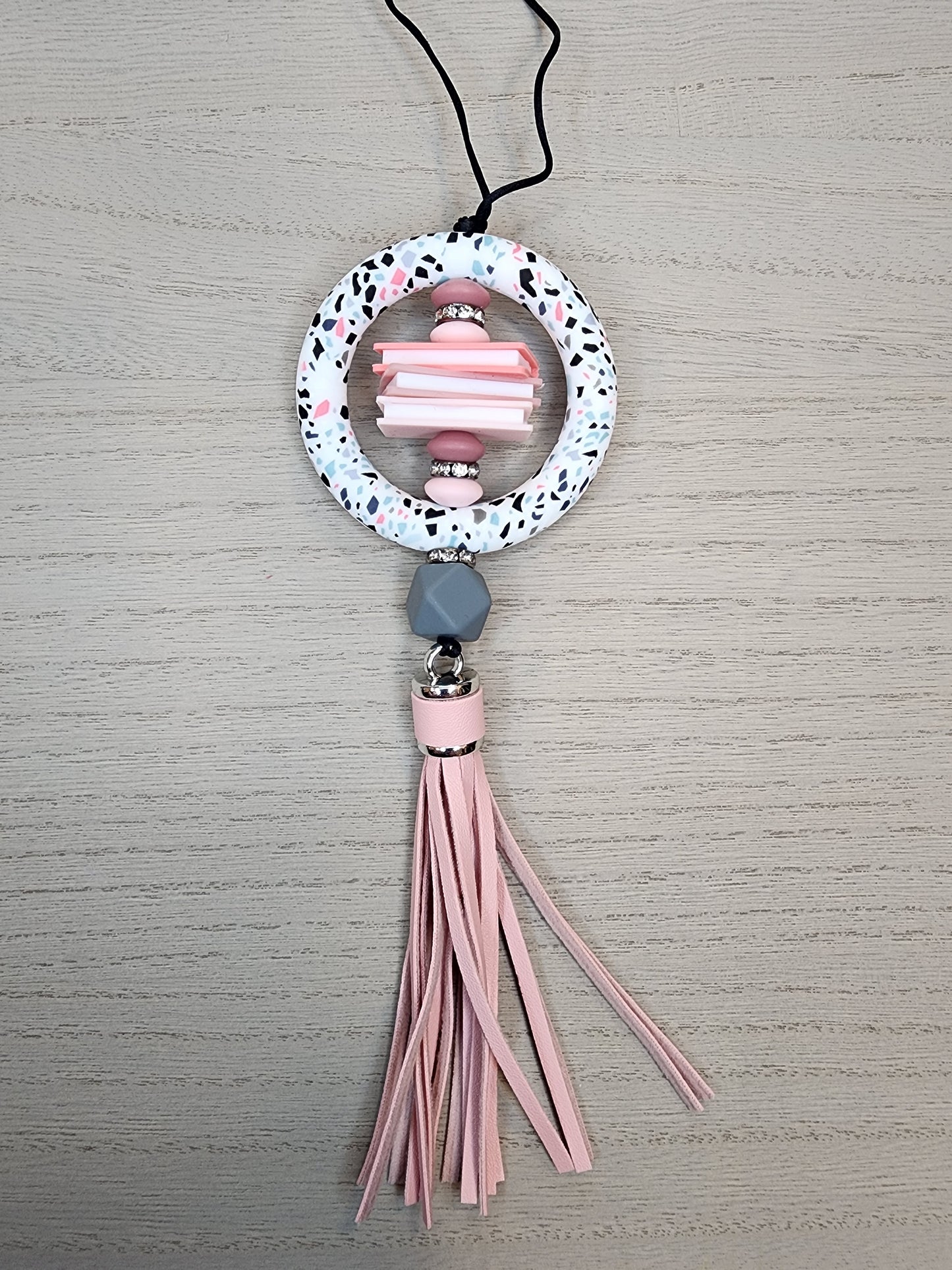 Book Lover Car Charm