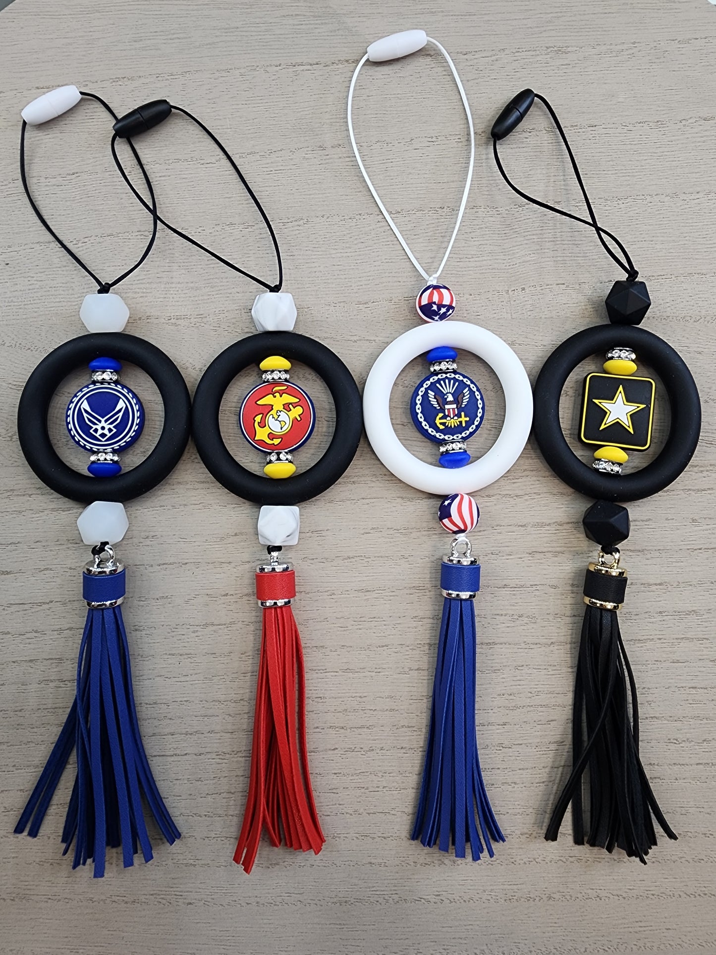 Military Branches Car Charms