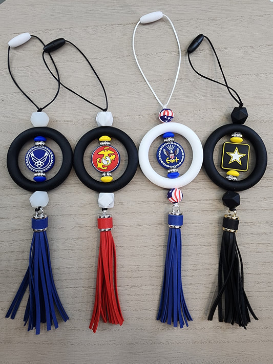 Military Branches Car Charms