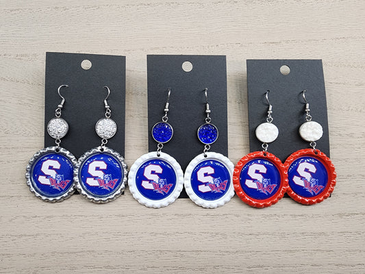 Springfield Blue Devils Earrings